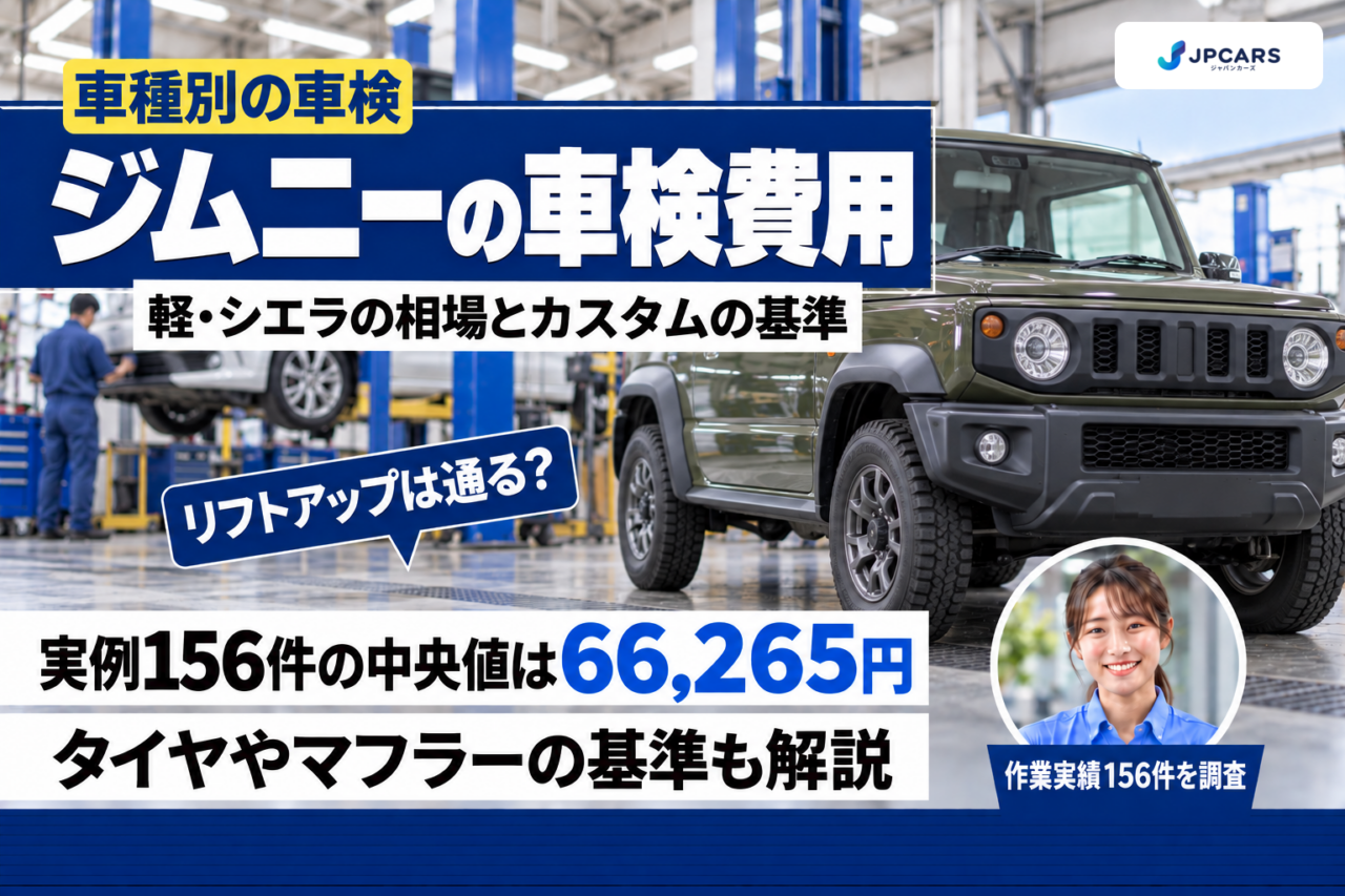 ジムニーの車検費用はいくら？JB64・シエラ・ノマドの法定費用と