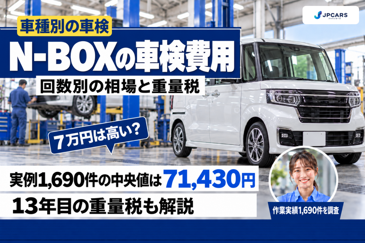 N-BOXの車検費用はいくら?実例1,690件の相場と重量税|何年目・ディーラーの料金