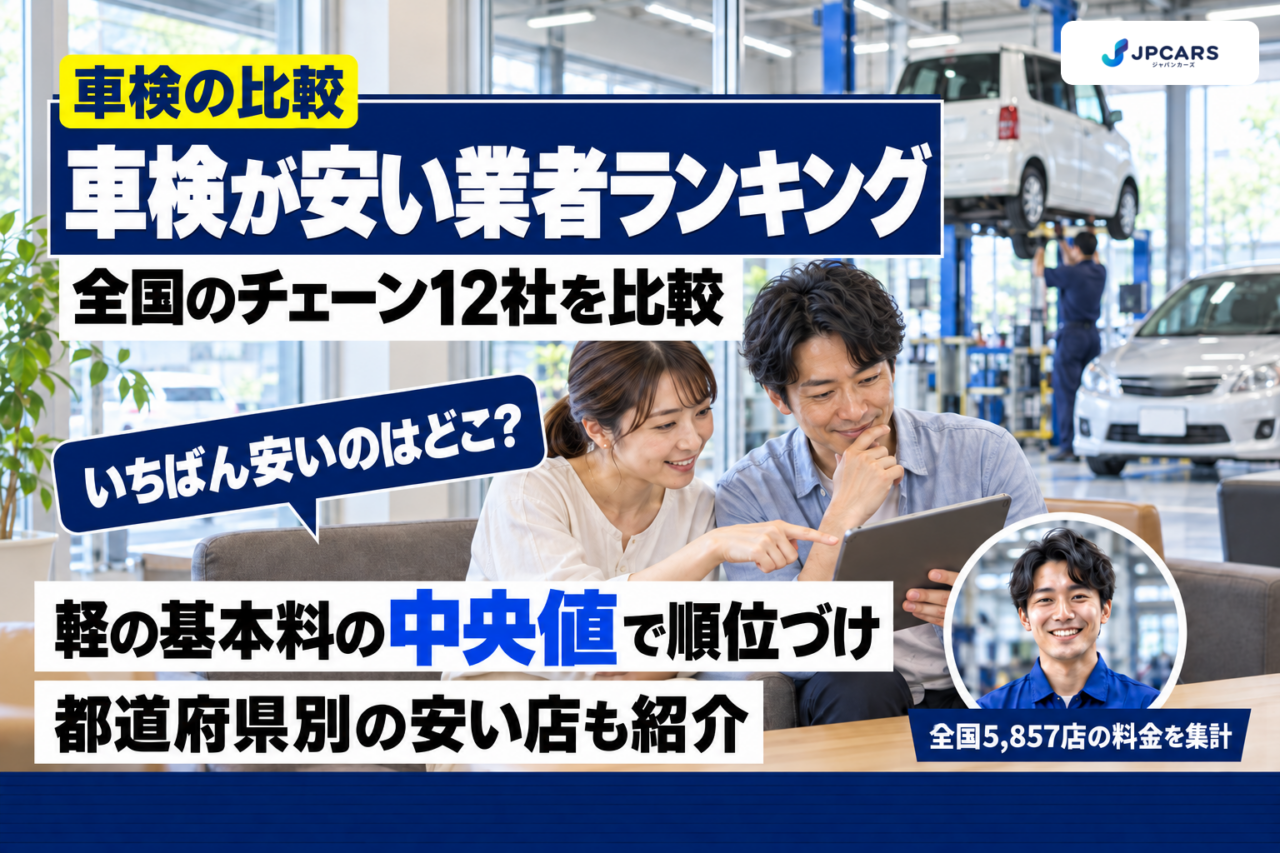 車検が安い業者ランキング10選|全国5,857店の基本料で比較