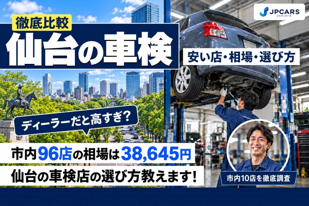 仙台の車検が安いおすすめ店10選|費用相場・5区の違い・普通車の価格